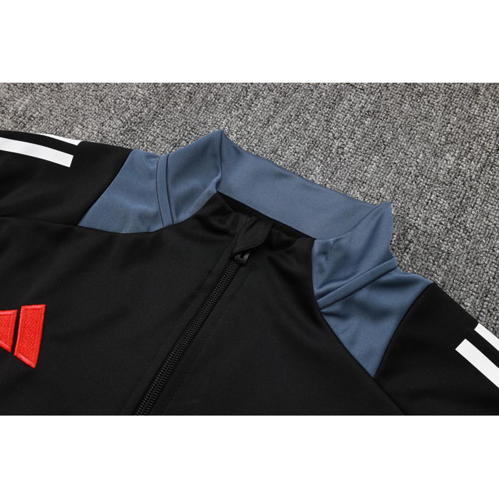 Chandal de Chaqueta del Manchester United Nino 24-25 Negro y Gris